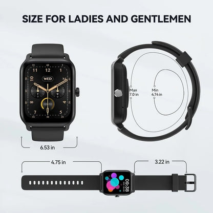 Alexa Smartwatch for Men - Fitness Tracker, 100 Sport Modes, 5ATM Waterproof, Heart Rate & Sleep Monitor