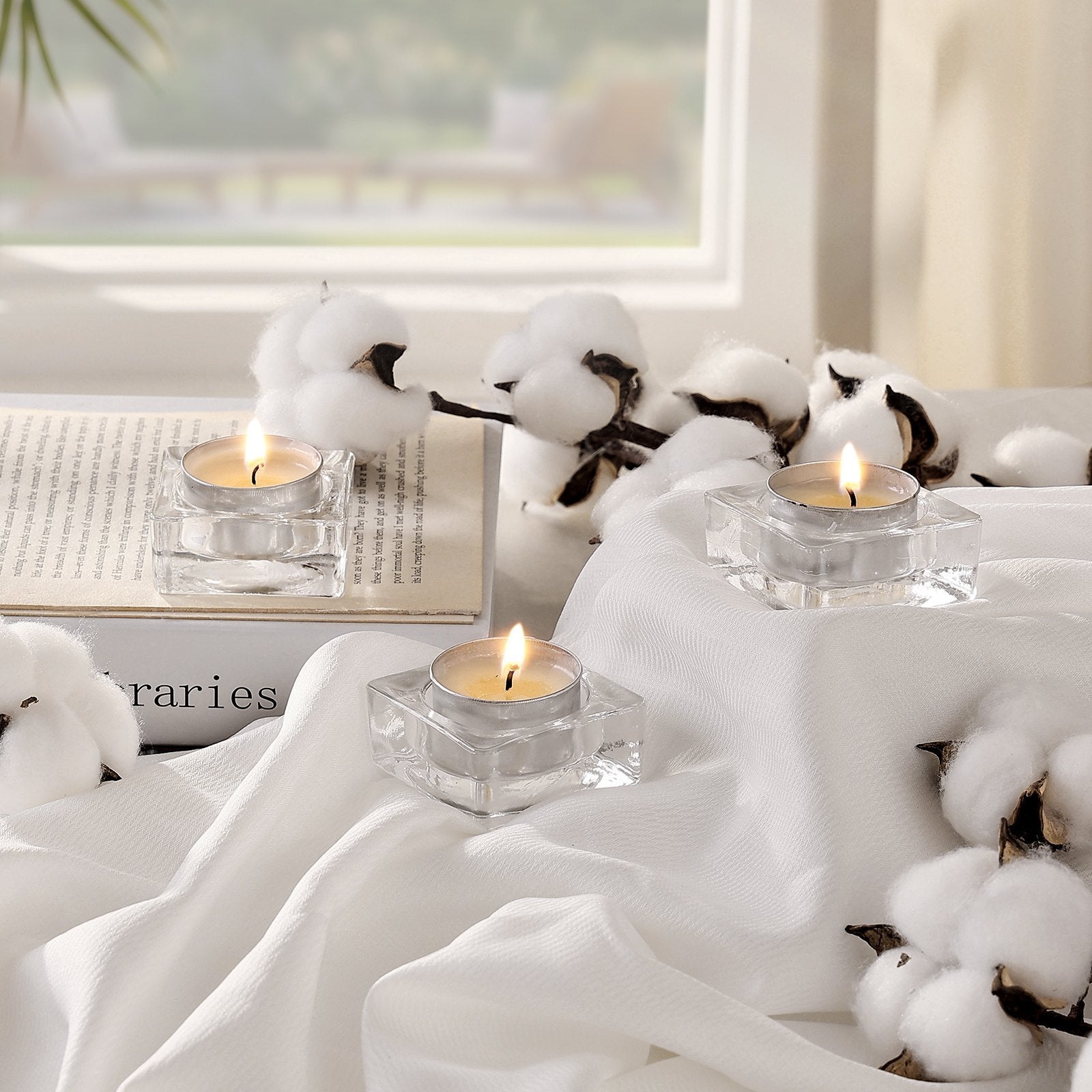 Unscented Tea Light Candles 200 Pack | Tillmart