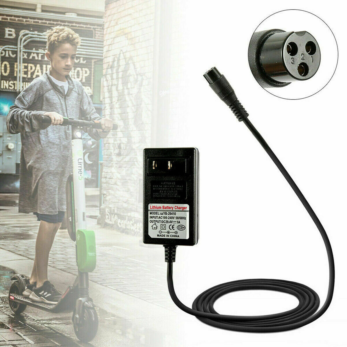 24V 1A Razor Scooter Charger - Electric Scooter | Tillmart